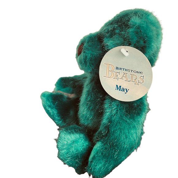 Applause May Birthstone Baby Bear Plush Emerald Green 9" Stuffed Animal - Picture 4 of 15